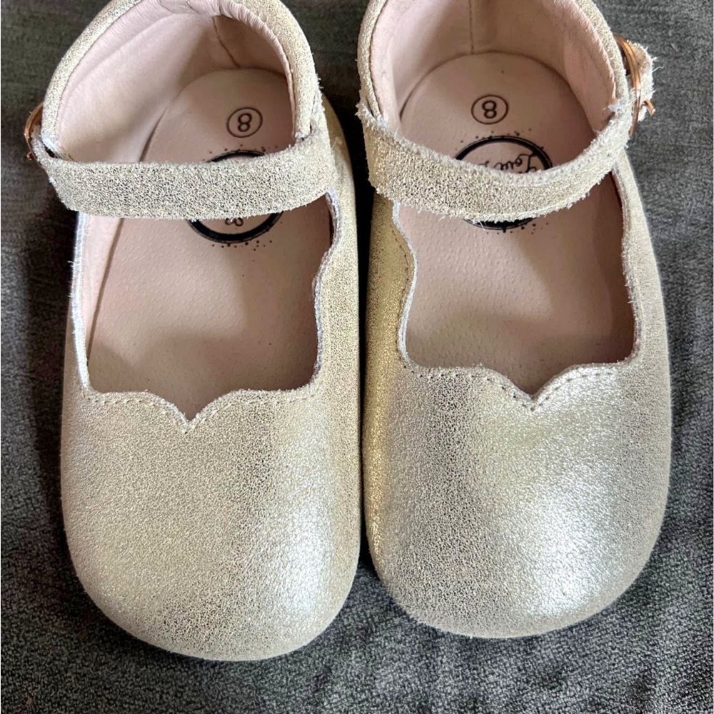 Gold Olivia Little Love Bug Shoes